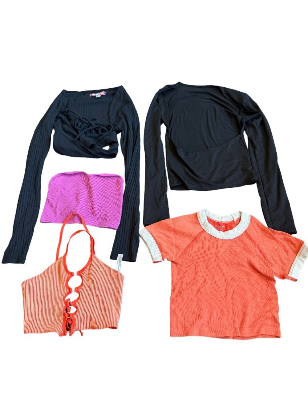 22 Piece Crop Top T-Shirt Bodysuit Dress Skirt Shorts Lot Trendy Y2K Size XS - Picture 7 of 11